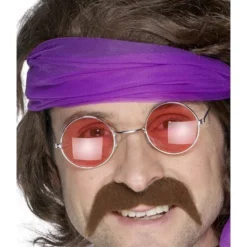 Smiffy's Groovy Bruine Snor