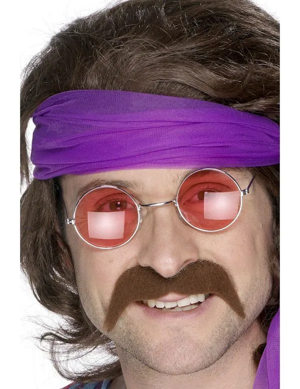 Smiffy's Groovy Bruine Snor