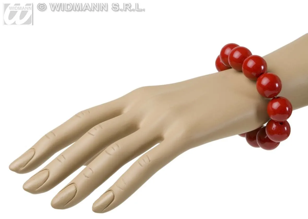 WIDMANN Armband Kralen Rood - Afbeelding 2