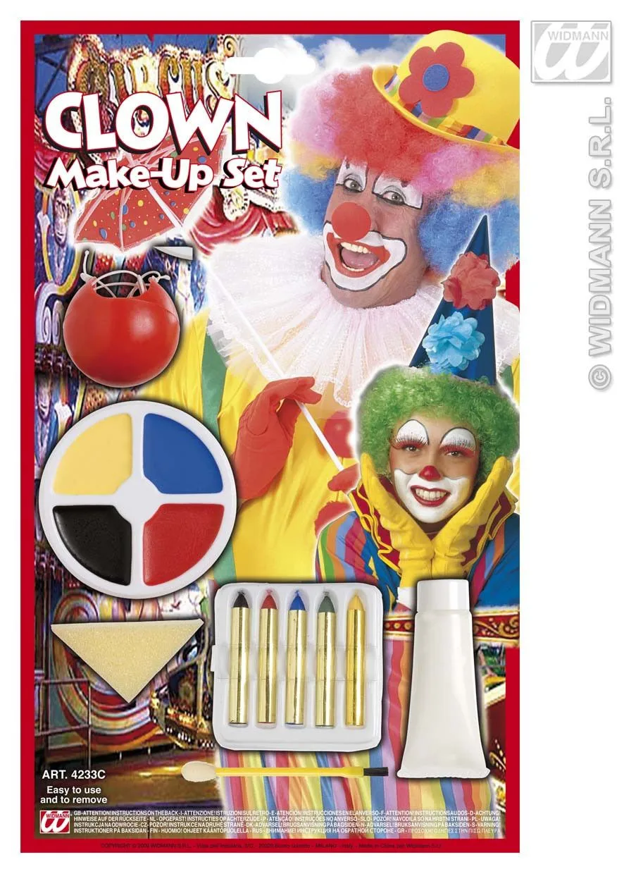 WIDMANN Make-Up Set Clown - Afbeelding 4