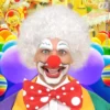 WIDMANN Pruik Clown Wit
