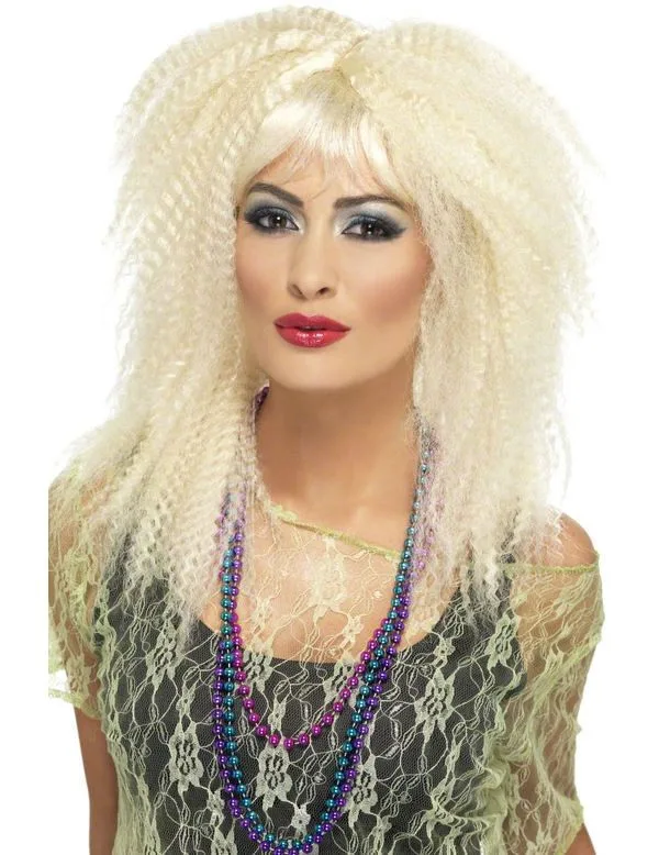 Smiffy's Crimp Pruik Blond