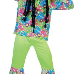 FUNNY FASHION Pruik Hippie Lennon Zwart