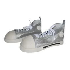 FUNNY FASHION Gigantische Zilveren Sneakers Clown
