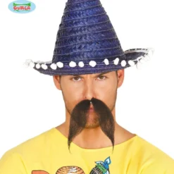 Guirca Kleine Sombrero Blauw Met Bolletjes Felipe