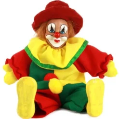 PartyXplosion Clownspop Met Hoed Rood Geel Groen