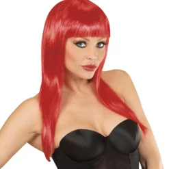 WIDMANN West Coast Pruik, Vogue Rood