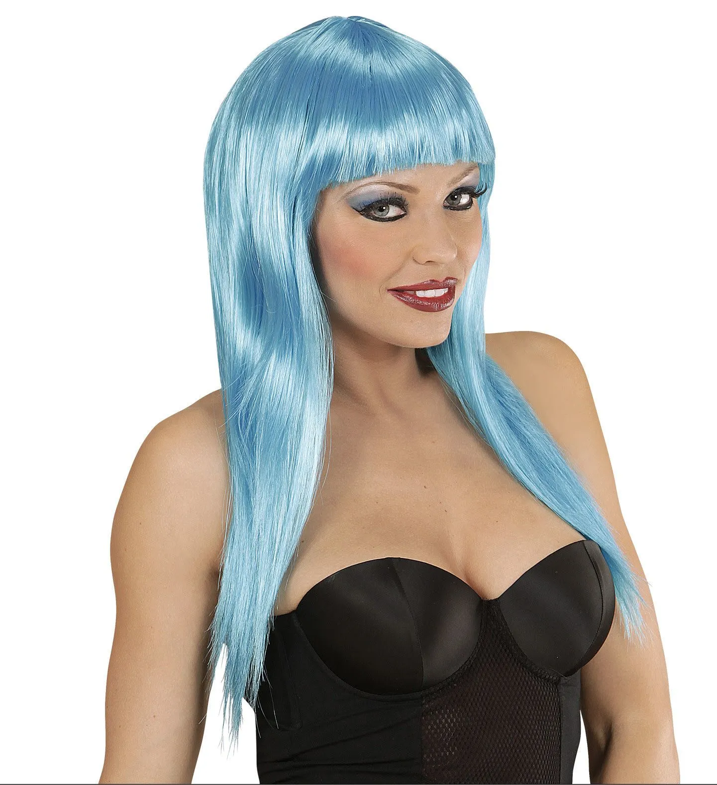 WIDMANN Pruik, Vogue Azuur Blauw Space Model