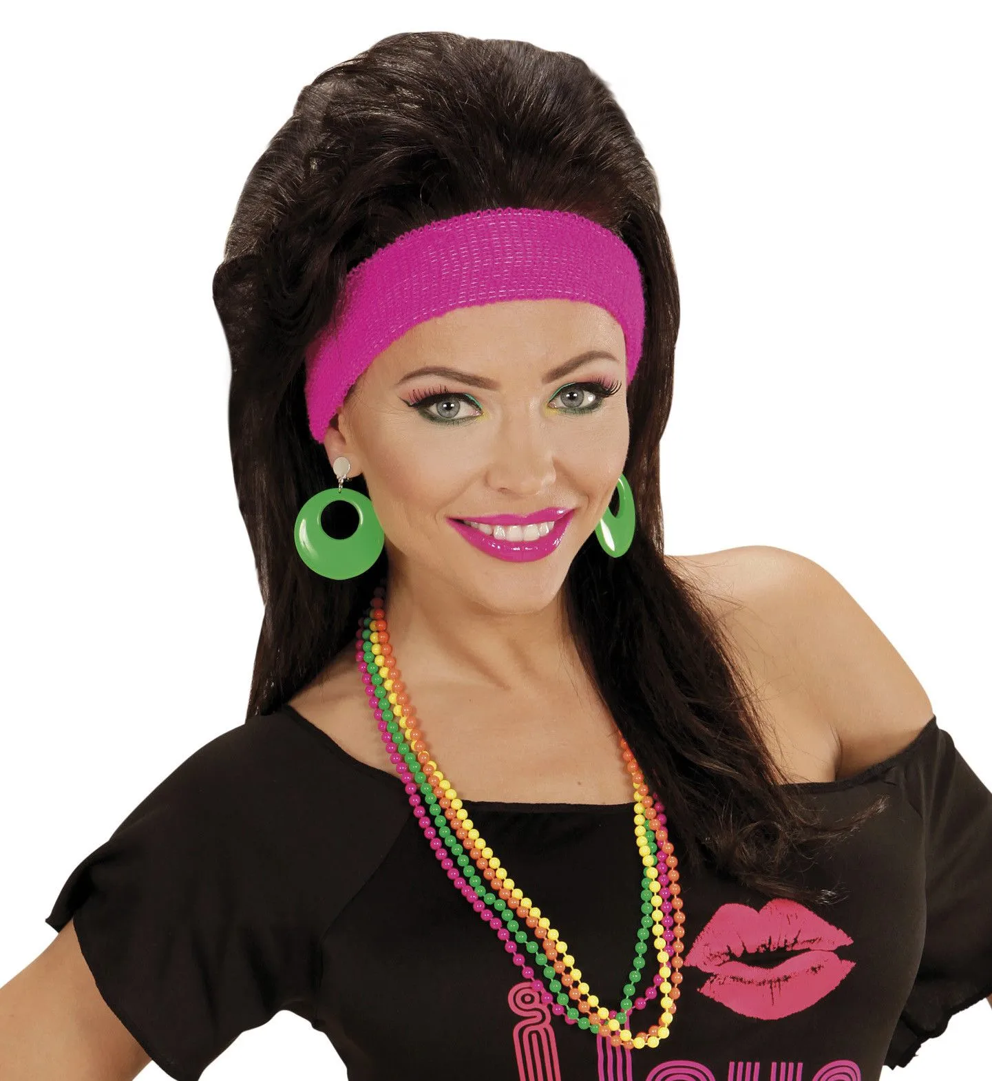 WIDMANN Kleurige Set Van 4 Parelkettingen Neonkleuren - Afbeelding 2