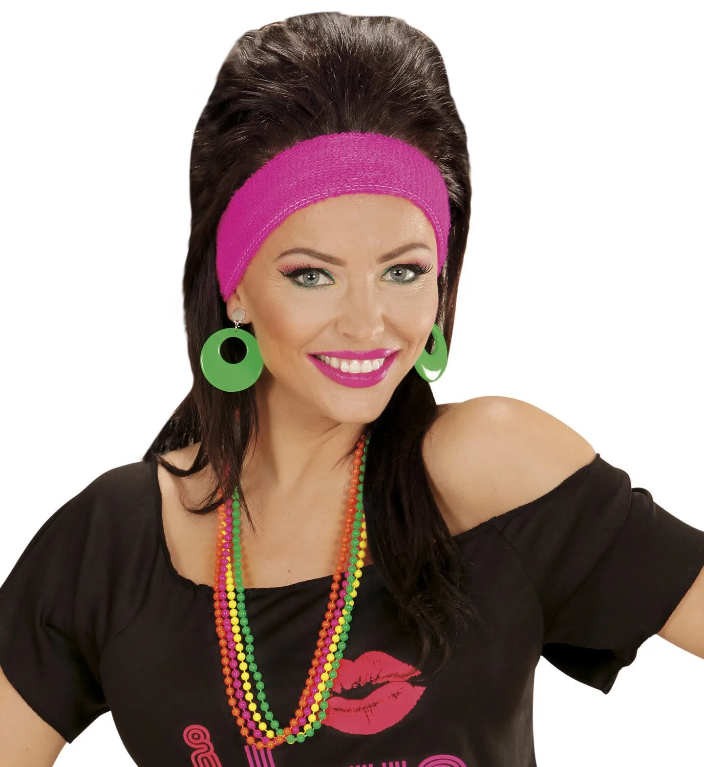 WIDMANN Kleurige Set Van 4 Parelkettingen Neonkleuren - Afbeelding 4