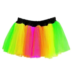 WIDMANN Rasta Tutu Meerkleurig Neon