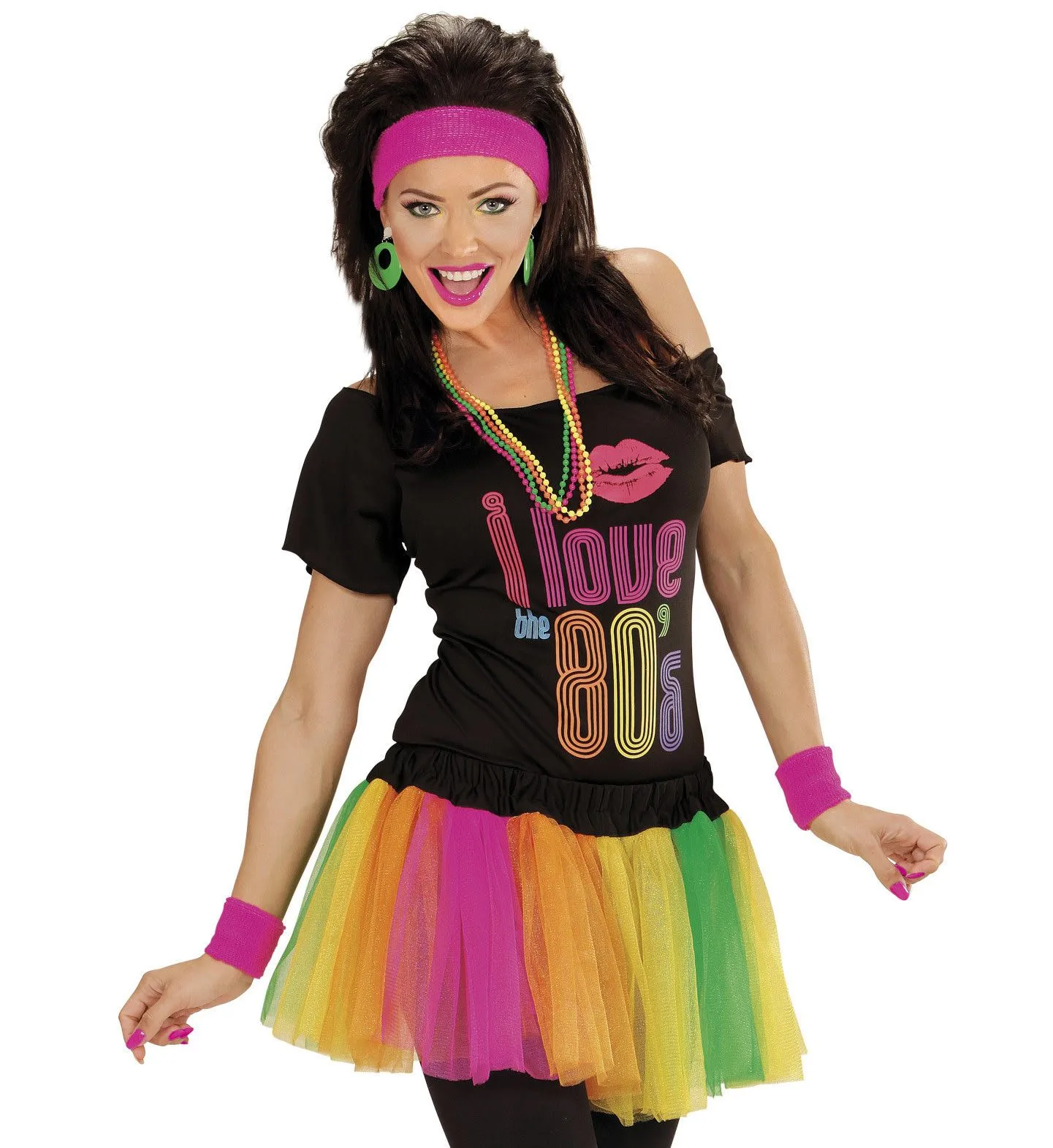 WIDMANN Rasta Tutu Meerkleurig Neon - Afbeelding 2