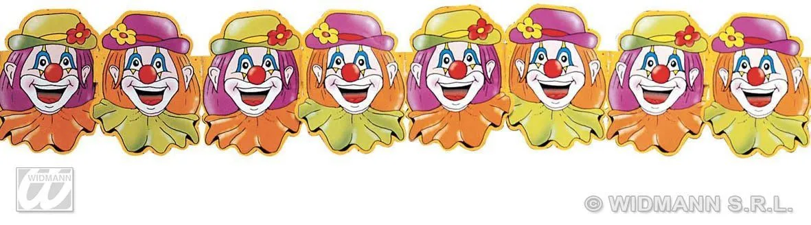 WIDMANN Papieren Slinger Clowns, 3 Meter - Afbeelding 4