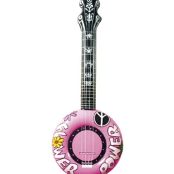 WIDMANN Opblaasbare Banjo 100 Centimeter Roze Flower Power