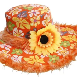 WIDMANN Hoed Ibiza Met Zonnebloem, Oranje