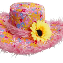 WIDMANN Hoed Ibiza Met Zonnebloem, Roze