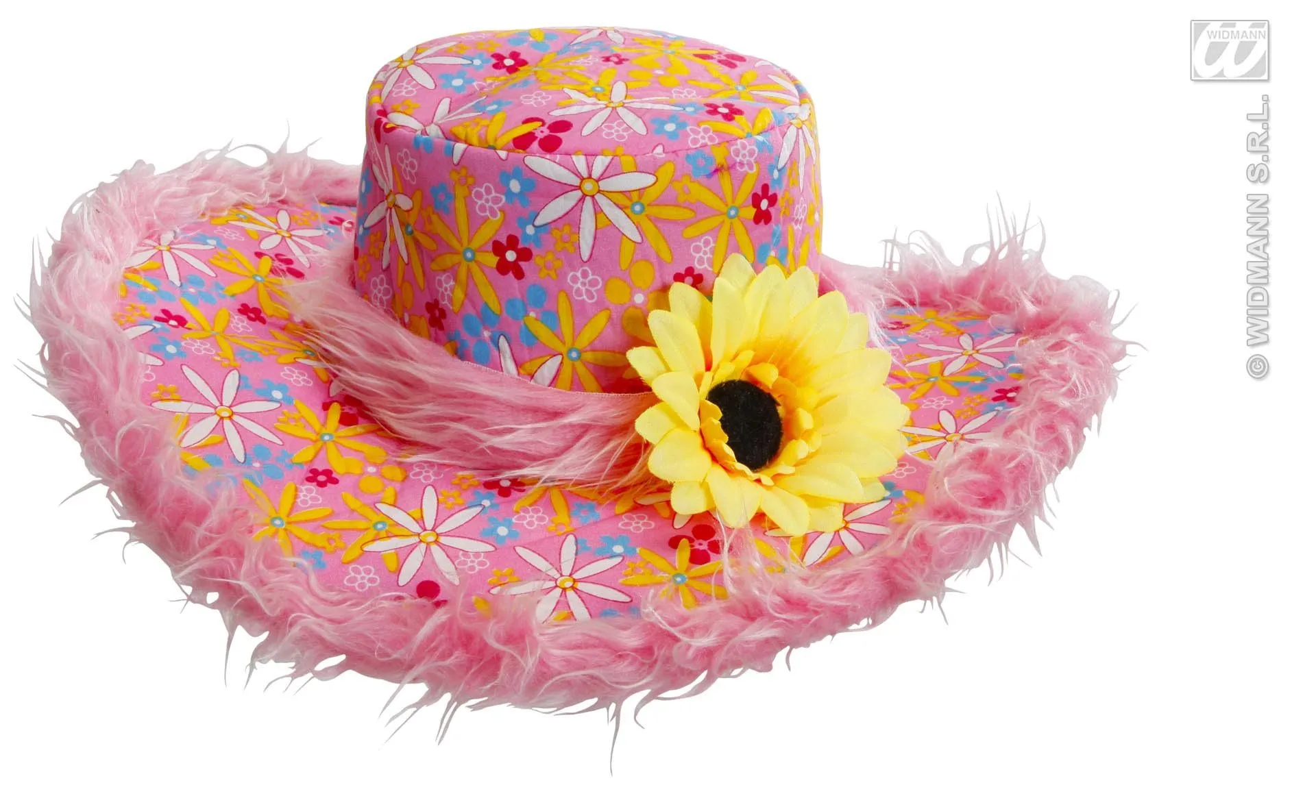 WIDMANN Hoed Ibiza Met Zonnebloem, Roze