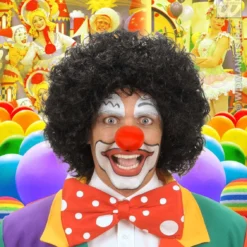WIDMANN Pruik, Clown Zwart