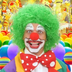 WIDMANN Pruik, Clown Groen