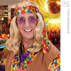 WIDMANN Pruik Hippie Lennon Blond
