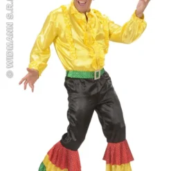 WIDMANN Zwarte Broek Met 3 Kleuren Pailletten Man