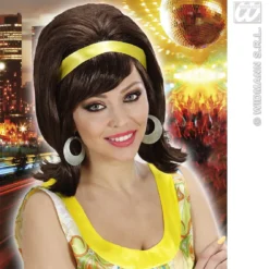 WIDMANN Pruik, 60s Modieus Bruin