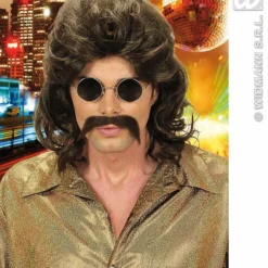 WIDMANN Pruik, 70s Man Bruin