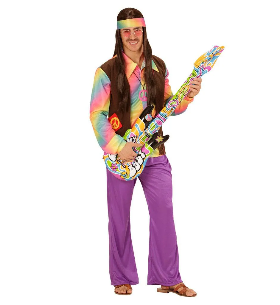 WIDMANN Hippie Opblaasbare Gitaar Groovy 105 Centimeter - Afbeelding 2