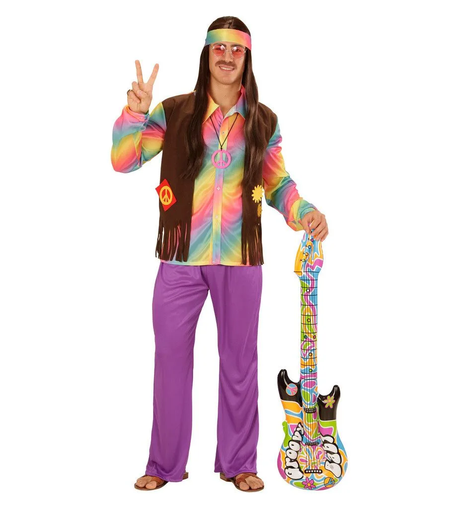 WIDMANN Hippie Opblaasbare Gitaar Groovy 105 Centimeter - Afbeelding 3