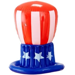 WIDMANN Grappig Patriottische Opblaasbare Hoed Uncle Sam