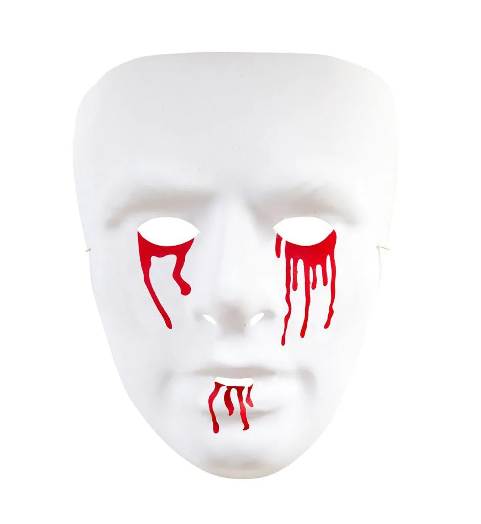 WIDMANN Masker, Bloedende Ogen En Mond Witte Zombie