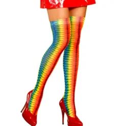 WIDMANN Hippi Pippi Tie Dye Panty Hoog