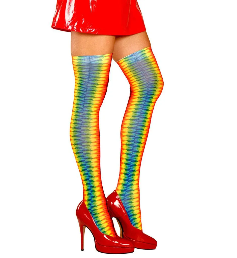 WIDMANN Hippi Pippi Tie Dye Panty Hoog - Afbeelding 2