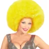 WIDMANN Soul Diva Pruik, Afro Extra Groot Geel