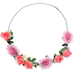 WIDMANN Bloemenkind Hoofdband Roze Bloemen