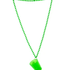 WIDMANN Funky Shot Glas Neon Groen Met Ketting