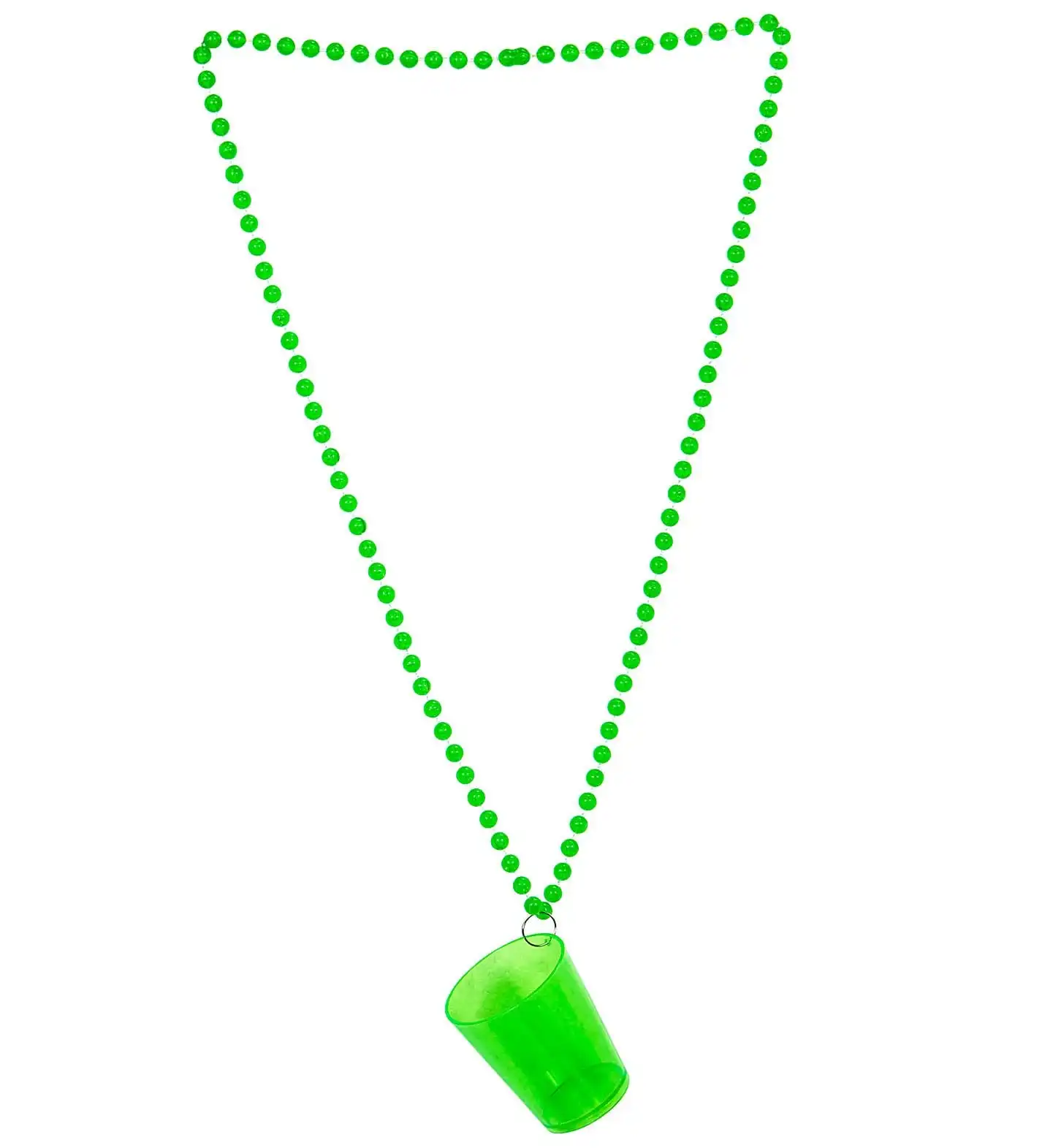 WIDMANN Funky Shot Glas Neon Groen Met Ketting