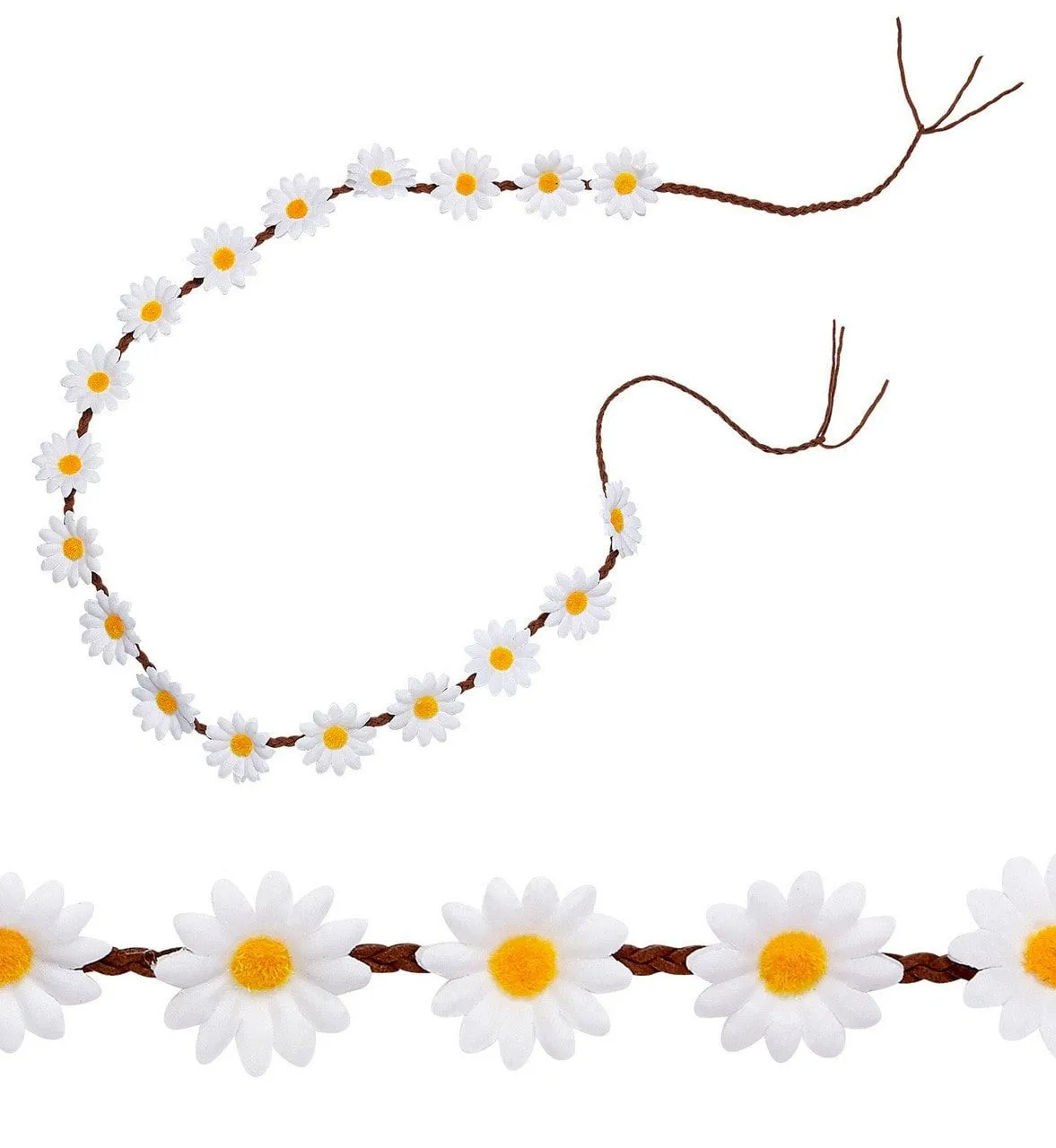 WIDMANN Riem Witte Madeliefjes 140 Centimeter