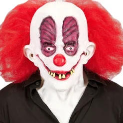 WIDMANN Masker Gekke Clown Slechte Gebit Met Haar Inclusief Nek