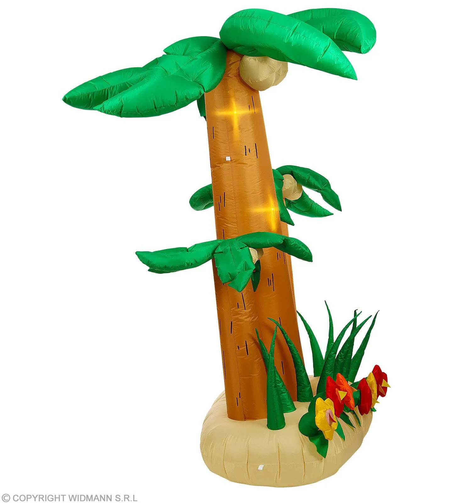 WIDMANN Drie Opblaasbare Tropische Palmbomen 240 Centimeter - Afbeelding 2