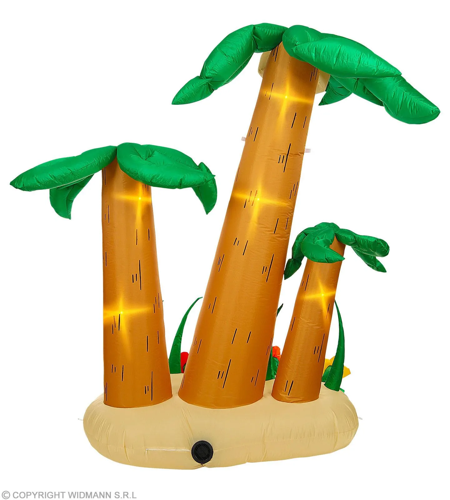 WIDMANN Drie Opblaasbare Tropische Palmbomen 240 Centimeter - Afbeelding 4