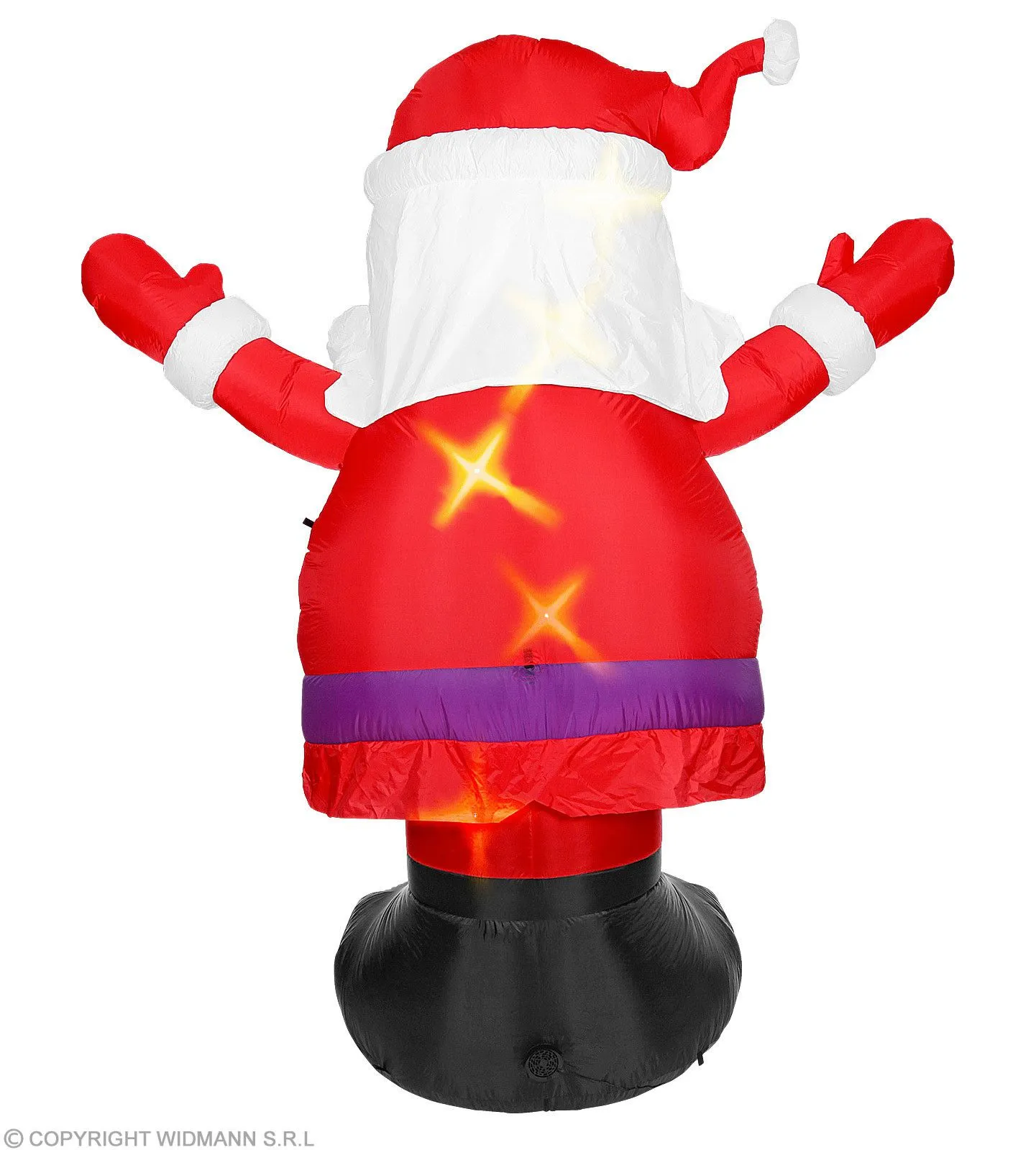 WIDMANN Opblaasbare Twinkelende Kerstman 300 Centimeter - Afbeelding 3