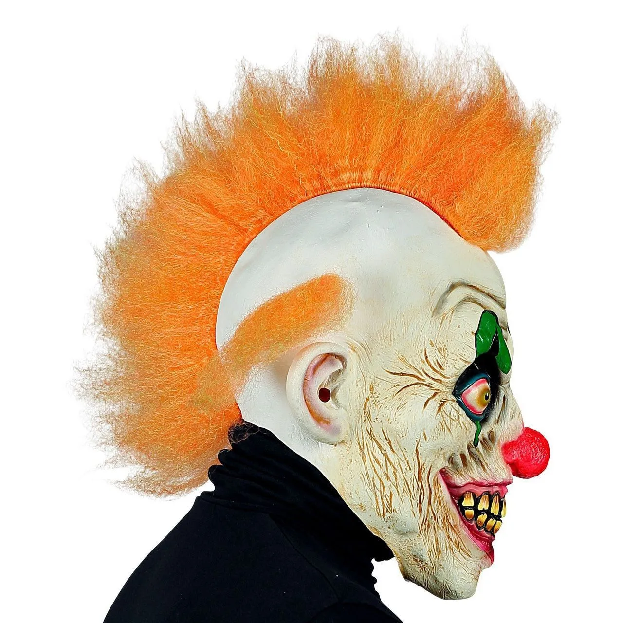 WIDMANN Masker Horror Circus Clown Oranje Haar - Afbeelding 4