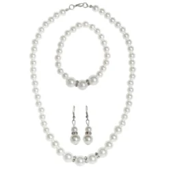 WIDMANN Parelketting Oorbellen En Armband Rijke Adel