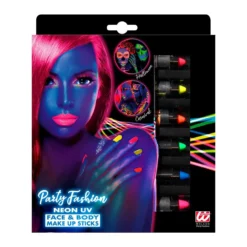 WIDMANN Set Van 6 Neon Make-Up Potloden