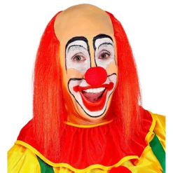 WIDMANN Kale Schedel Met Lang Rood Haar Clown