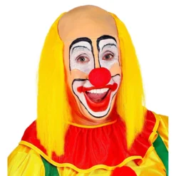 WIDMANN Kale Schedel Met Lang Geel Haar Clown
