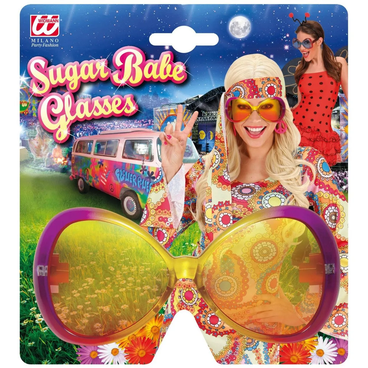 WIDMANN Bril Sugarbabe Roze Geel - Afbeelding 2