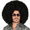 WIDMANN Gigantisch Grote Afro Disco Pruik Zwart Tito