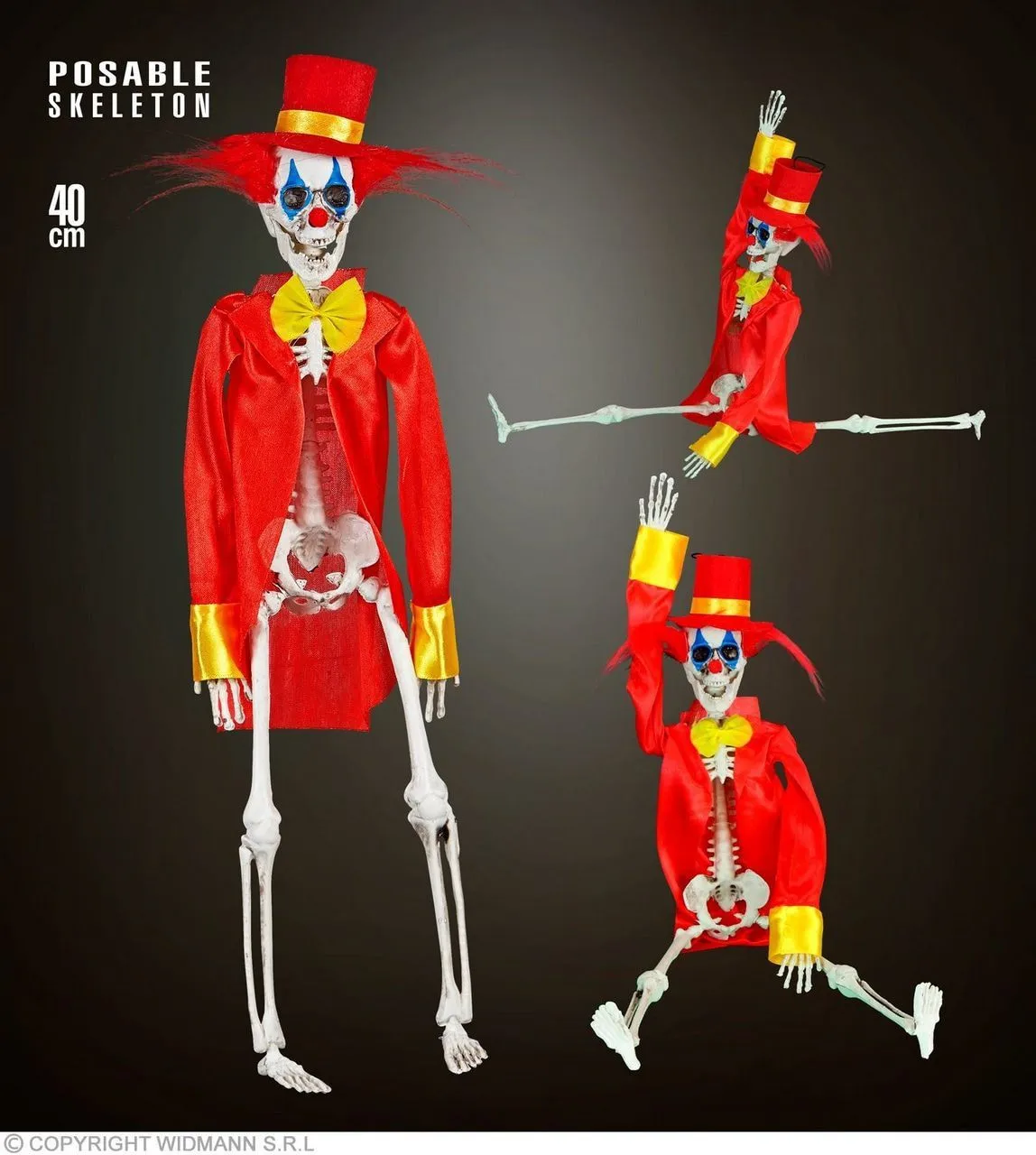 WIDMANN Eeuwige Grappenmaker Horror Clown 40 Centimeter